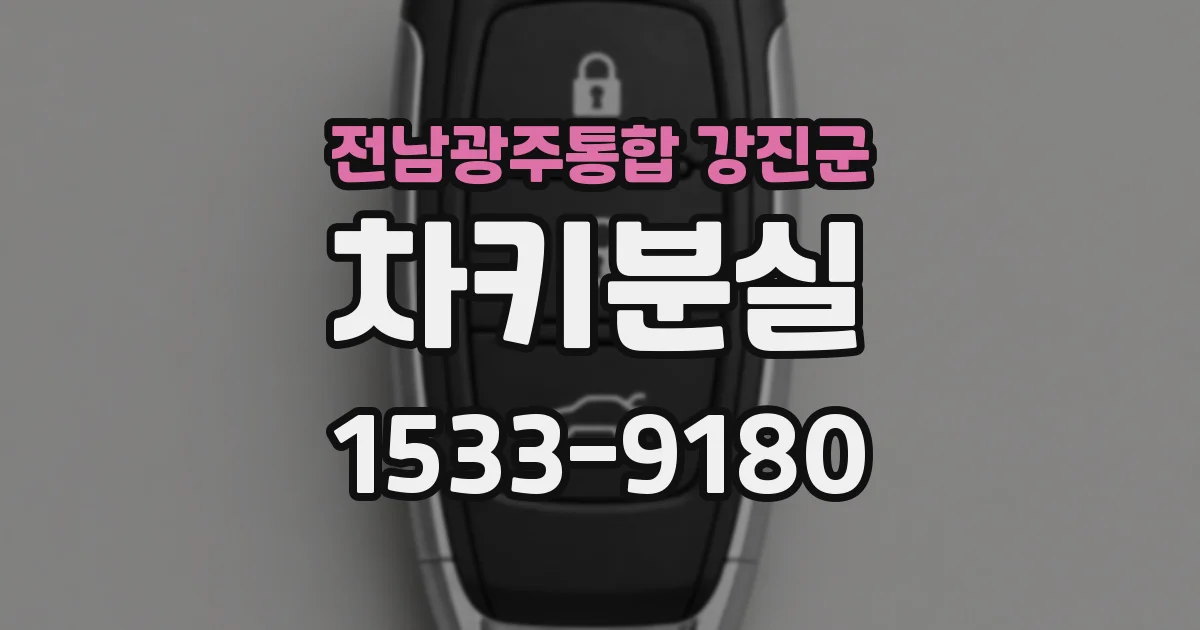전남광주통합 강진군 차키분실