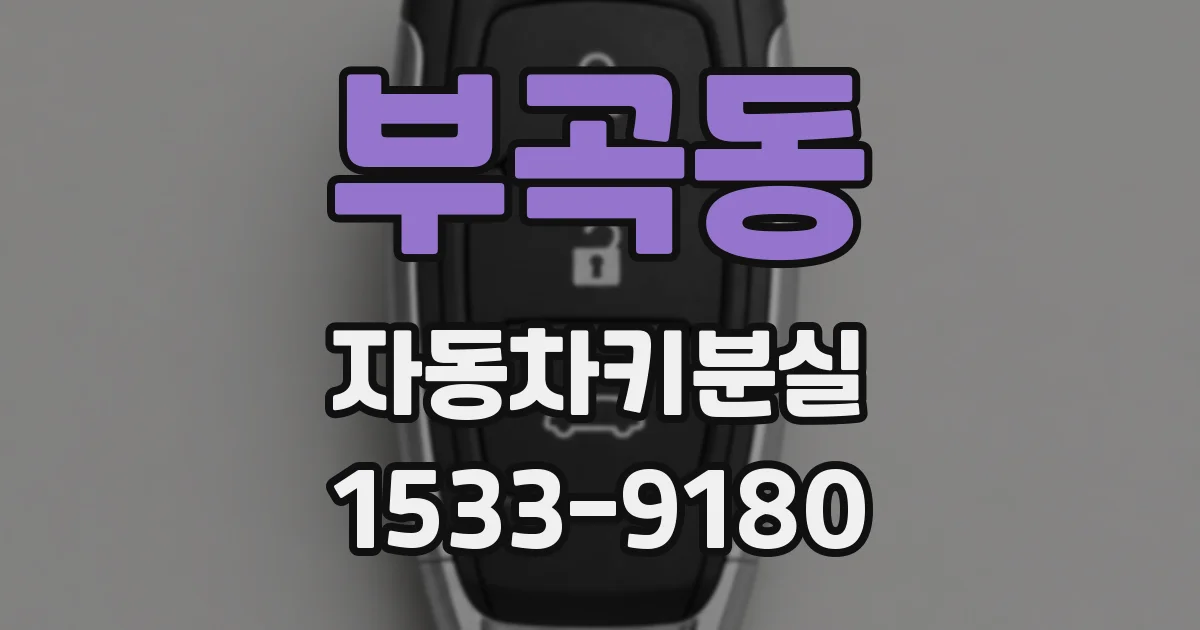 부곡동 자동차키분실