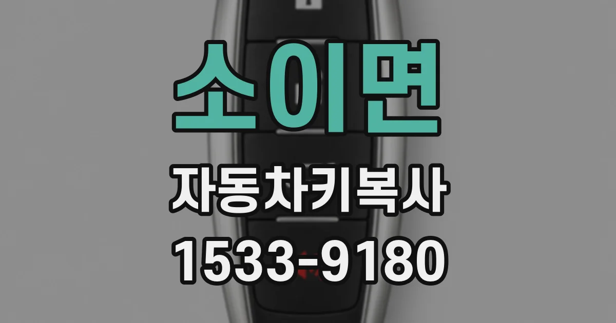 소이면 자동차키복사