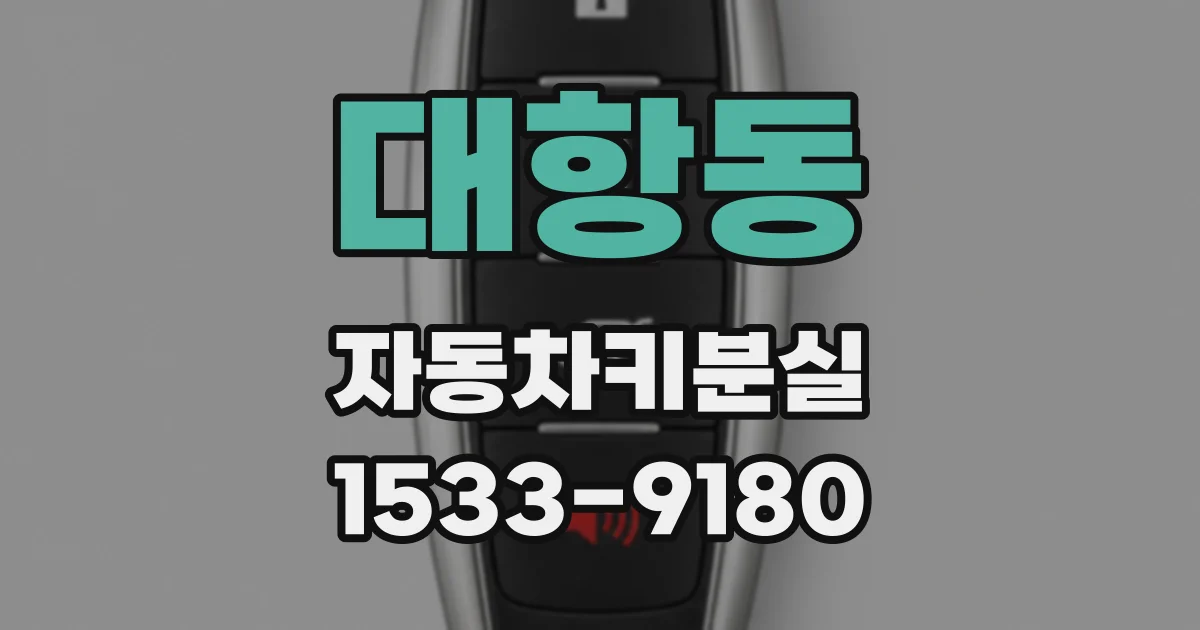 대항동 자동차키분실