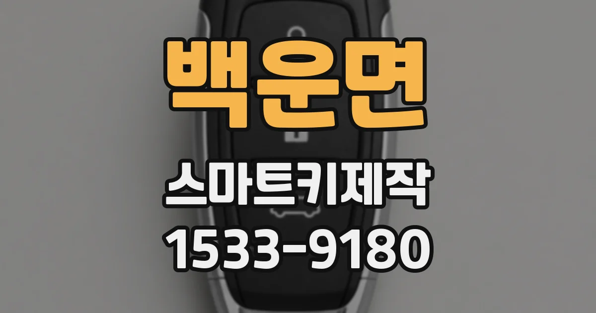 백운면 스마트키제작