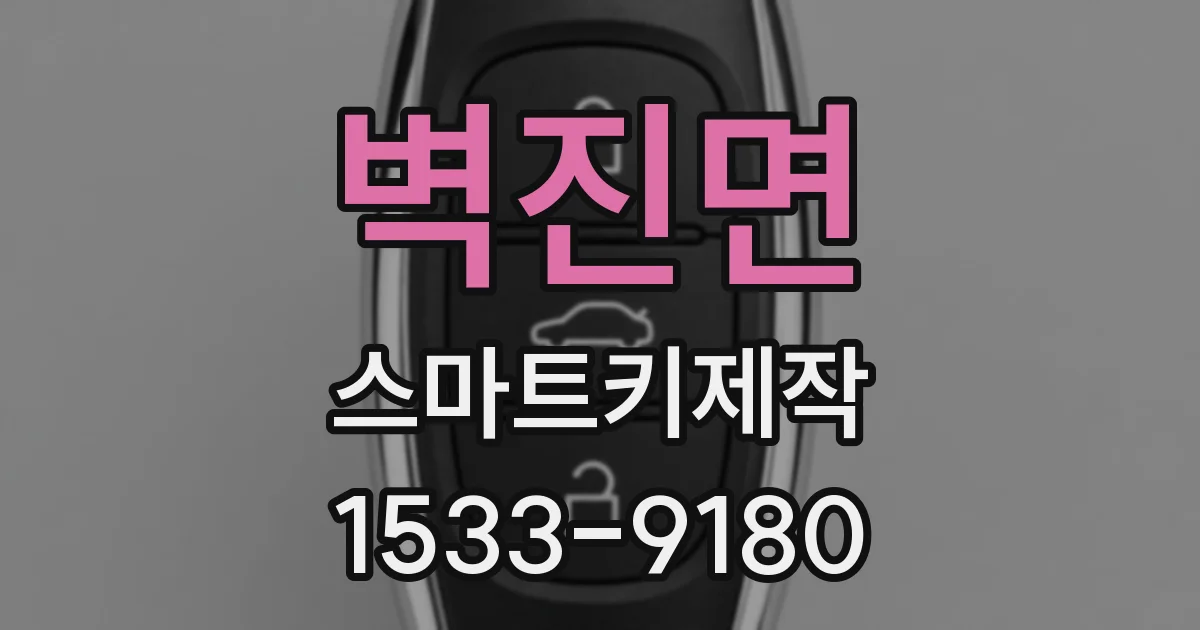 벽진면 스마트키제작