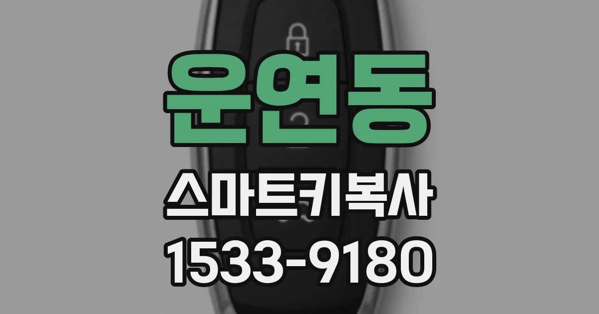 운연동 스마트키복사