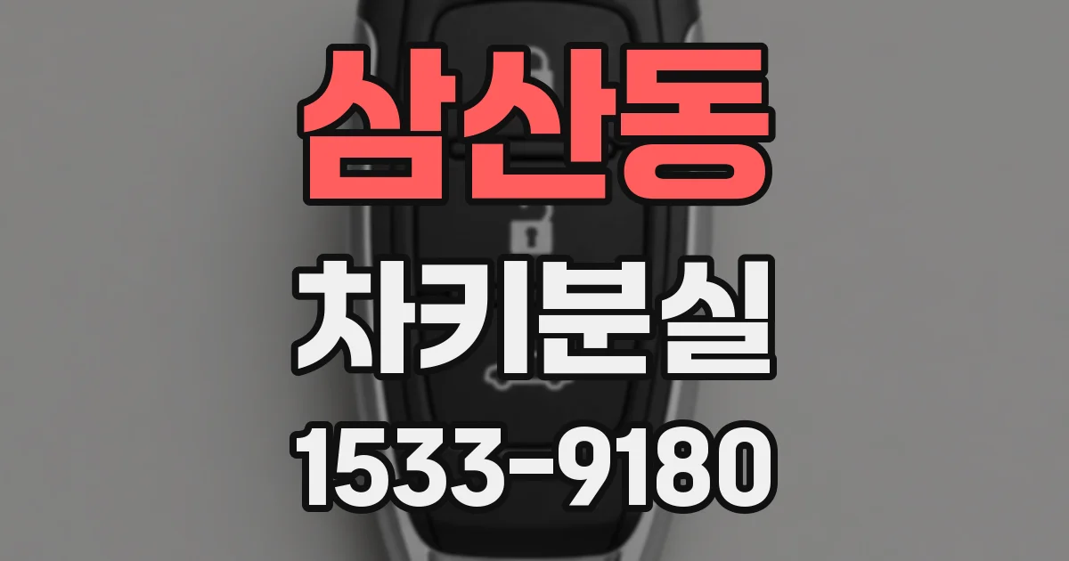 삼산동 차키분실