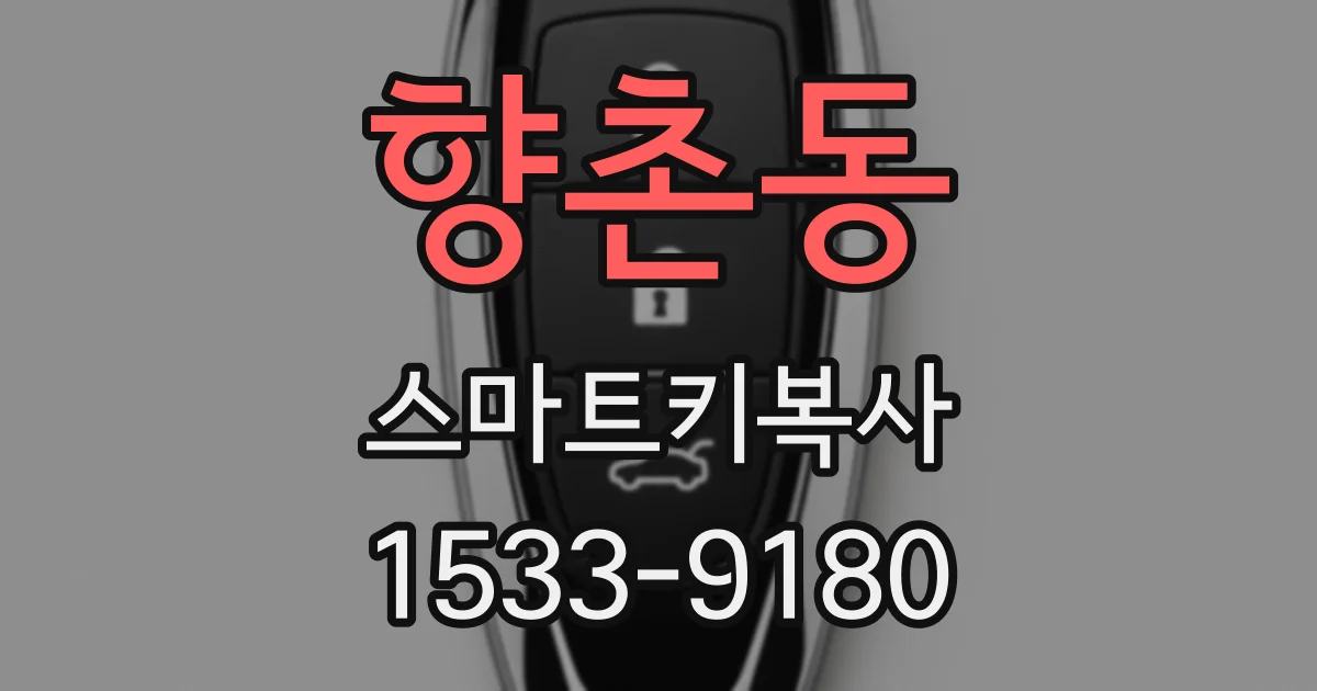 향촌동 스마트키복사