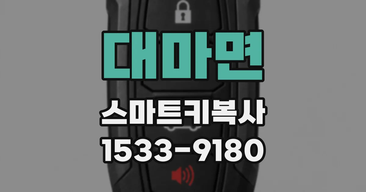 대마면 스마트키복사