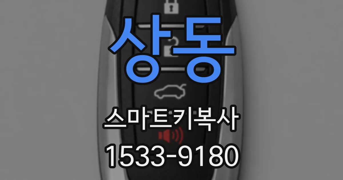 상동 스마트키복사