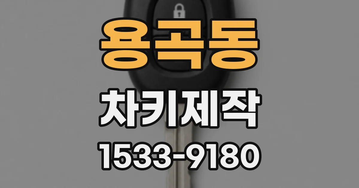 용곡동 차키제작