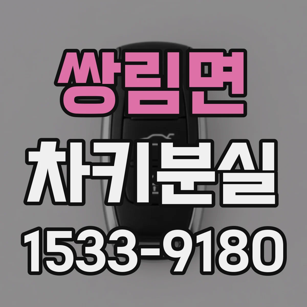 쌍림면 차키분실