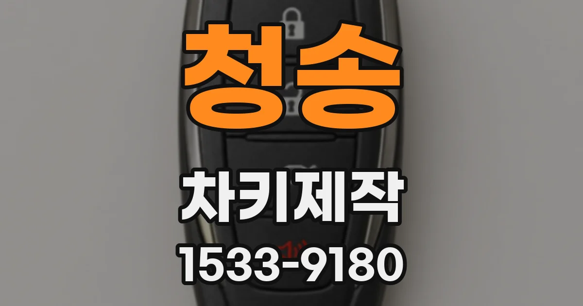 청송 차키제작