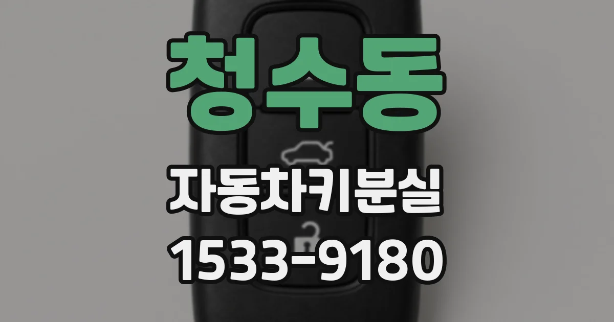청수동 자동차키분실