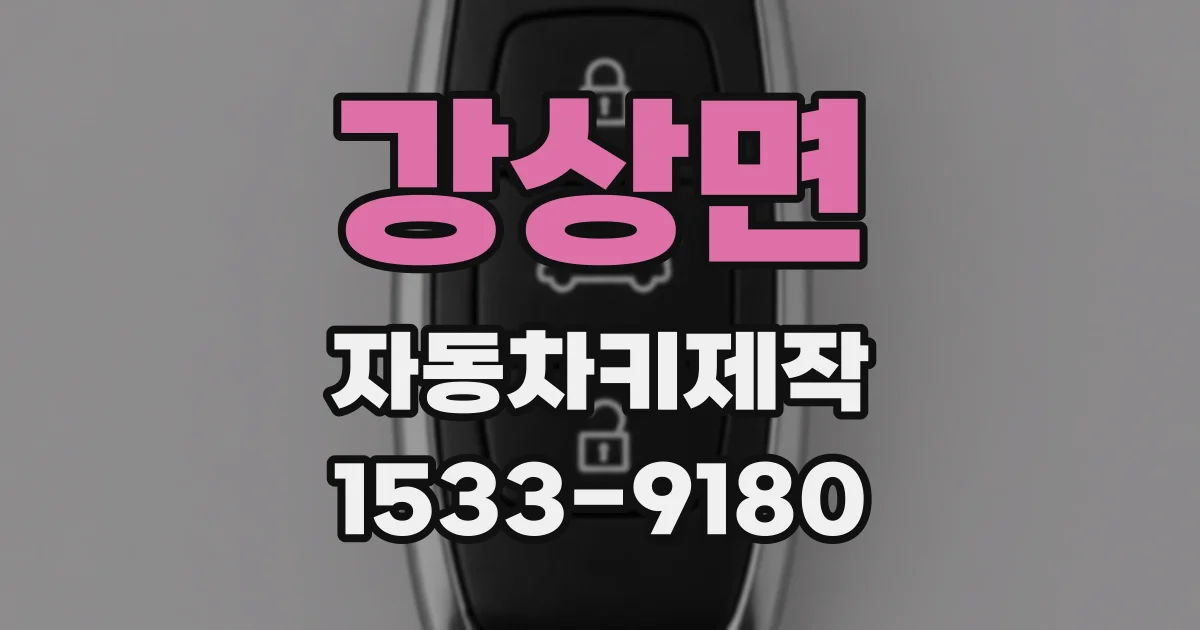 강상면 자동차키제작