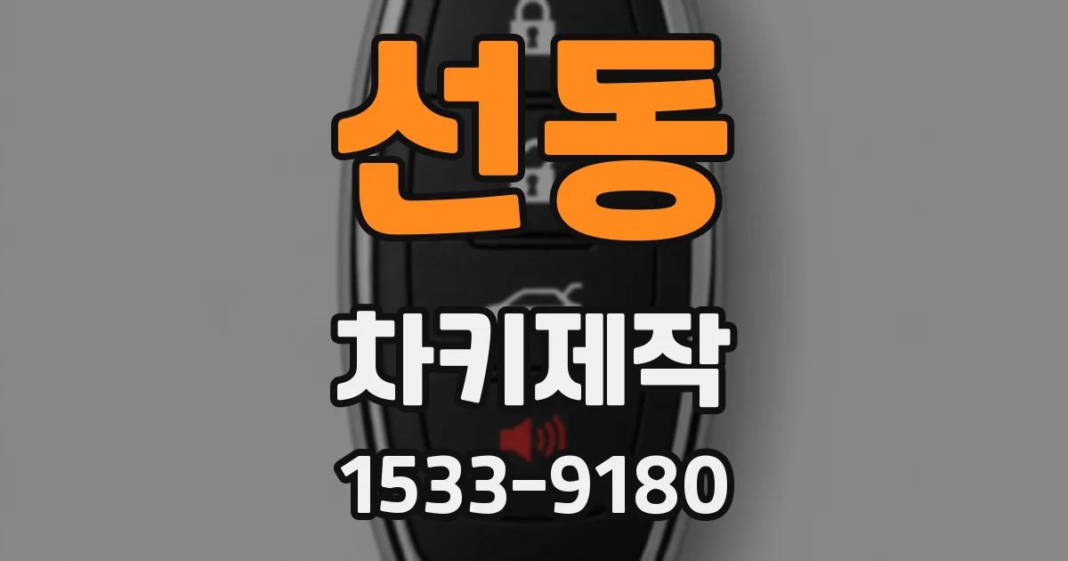 선동 차키제작