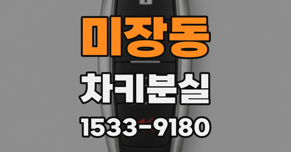 미장동 차키분실