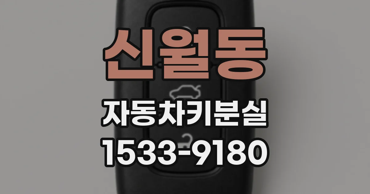신월동 자동차키분실
