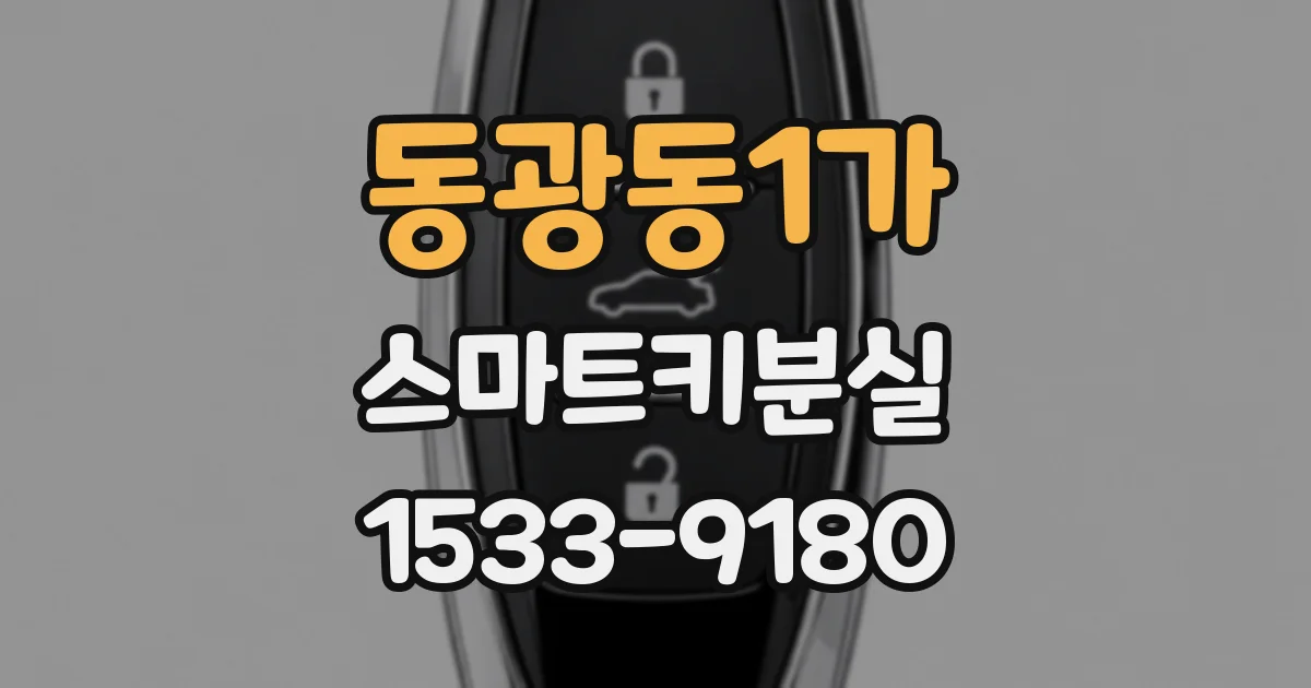 동광동1가 스마트키분실