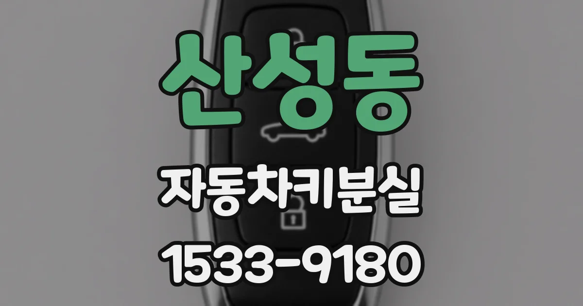 산성동 자동차키분실