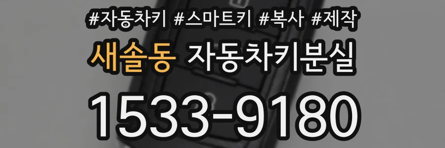 새솔동 자동차키분실