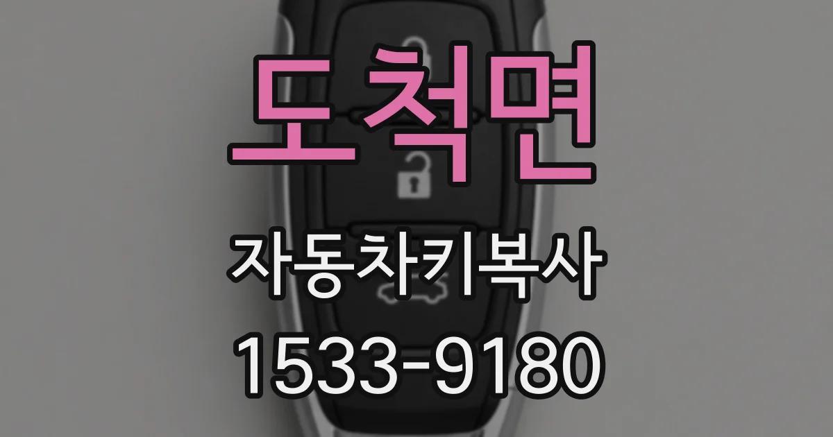 도척면 자동차키복사