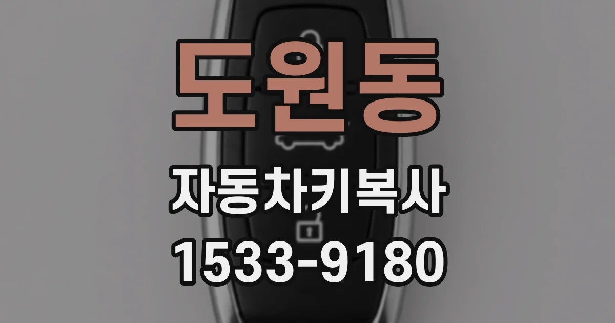 도원동 자동차키복사