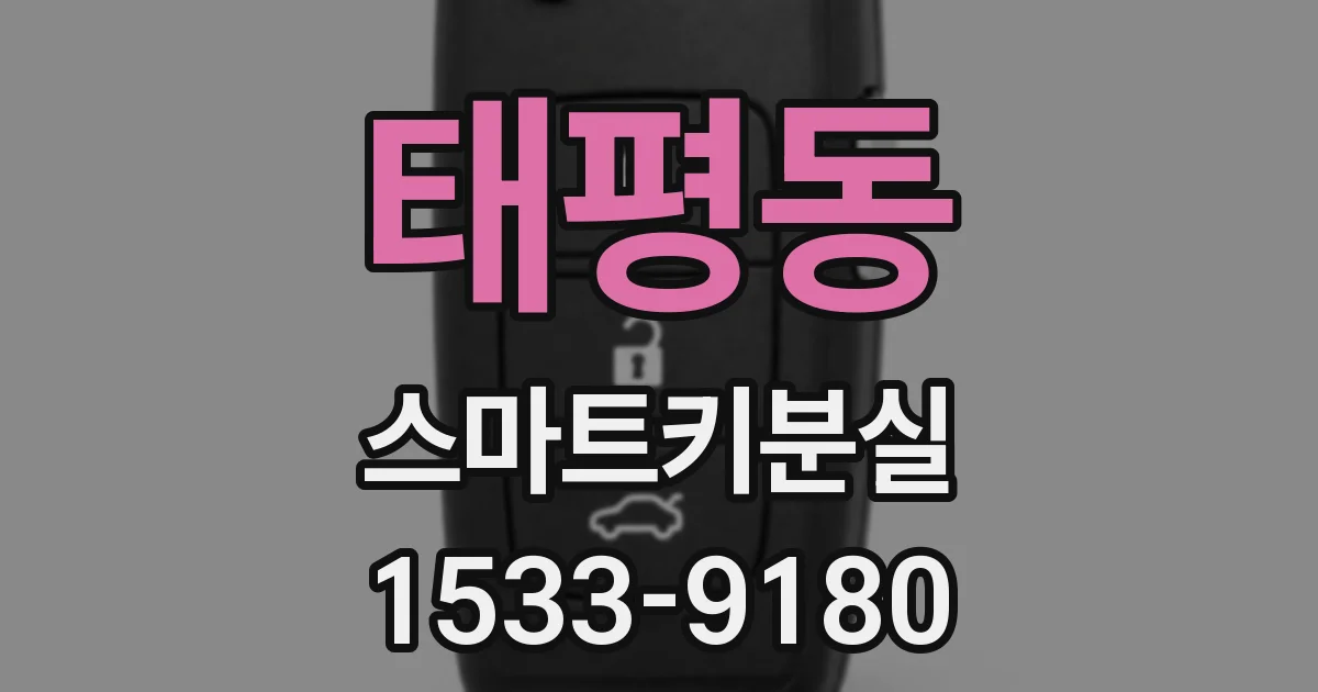 태평동 스마트키분실