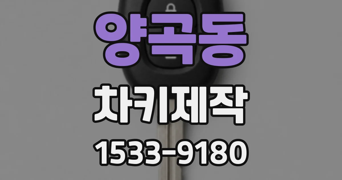 양곡동 차키제작