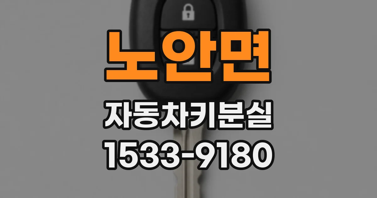 노안면 자동차키분실