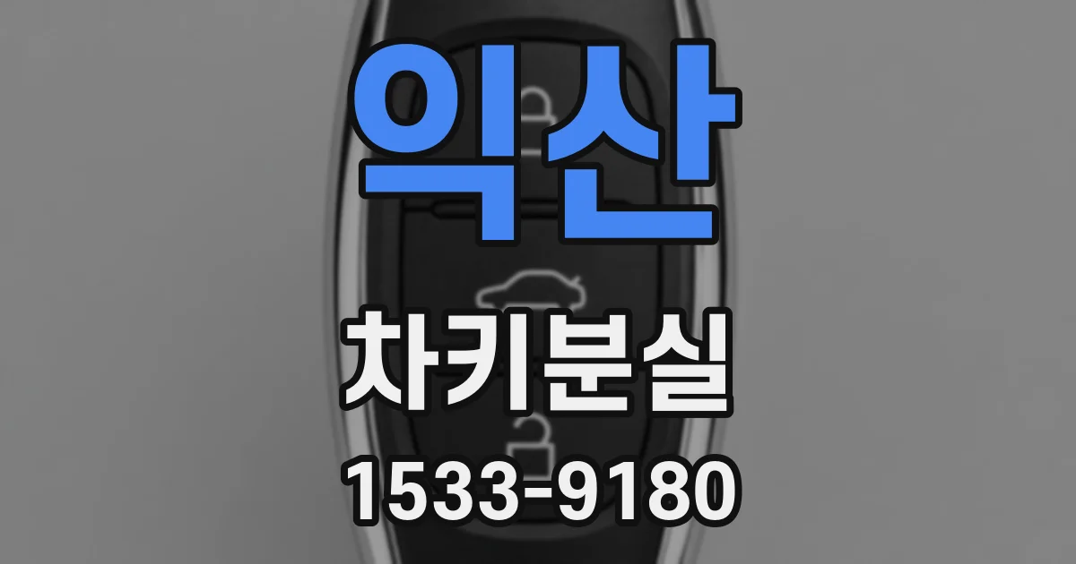 익산 차키분실