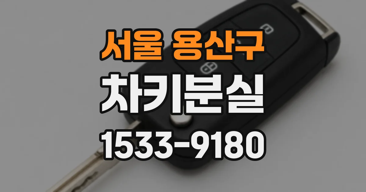 서울 용산구 차키분실