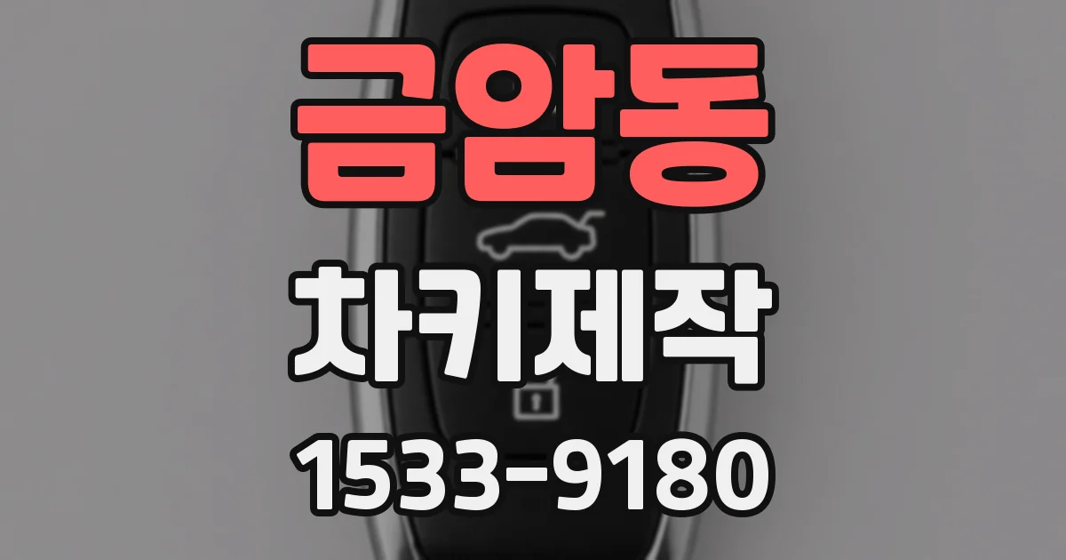 금암동 차키제작