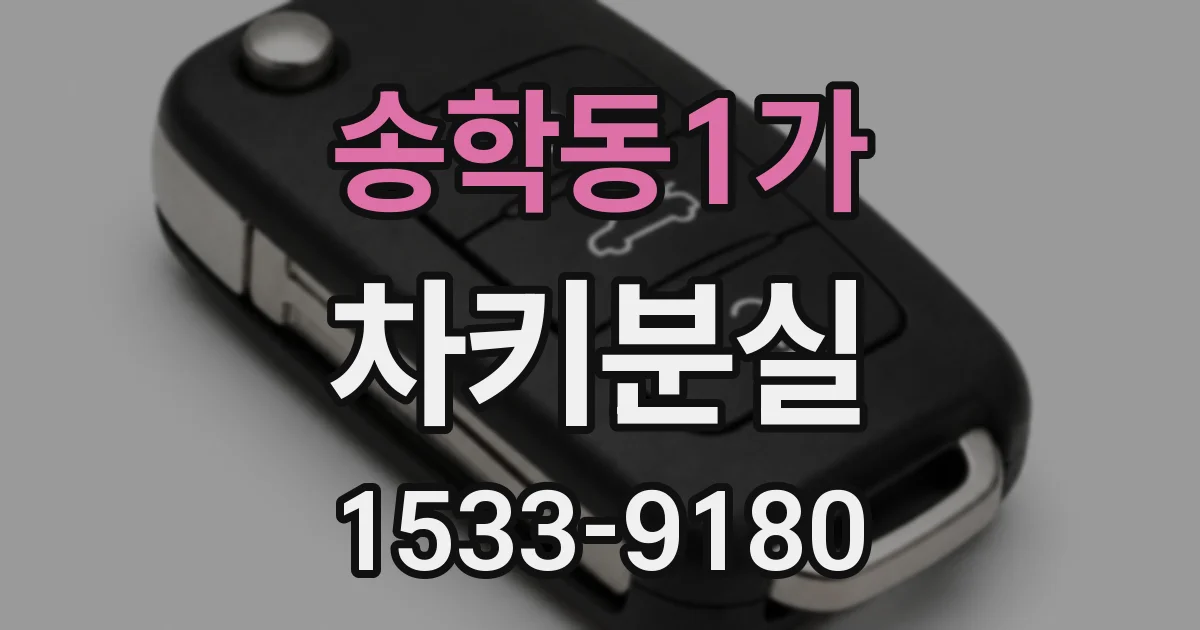 송학동1가 차키분실