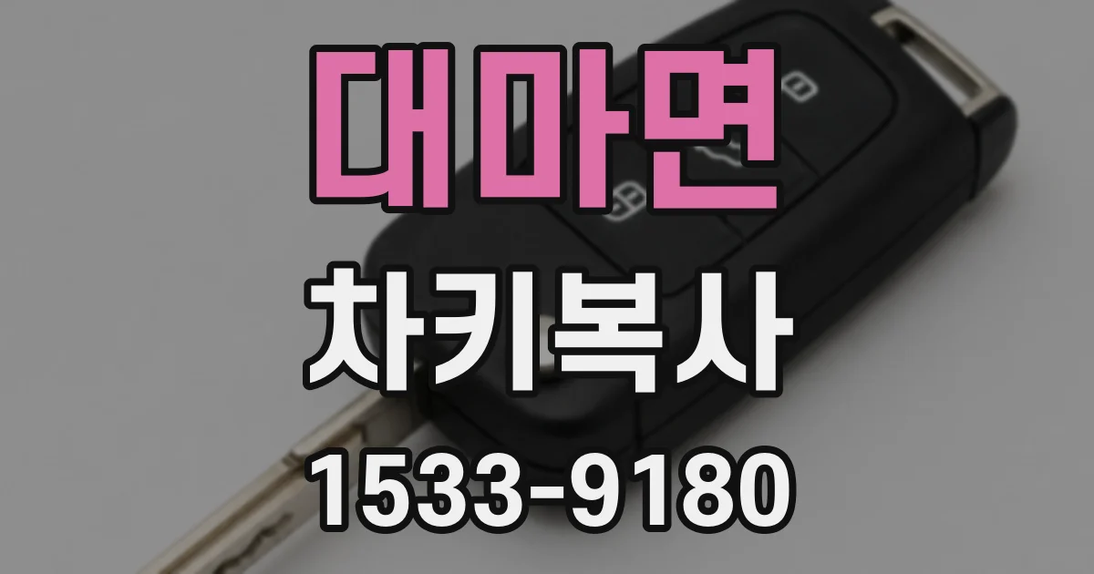 대마면 차키복사