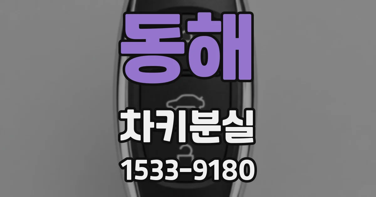 동해 차키분실