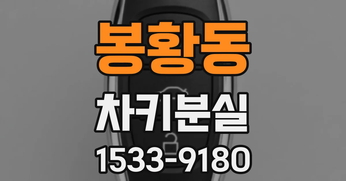 봉황동 차키분실