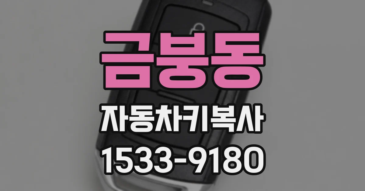 금붕동 자동차키복사