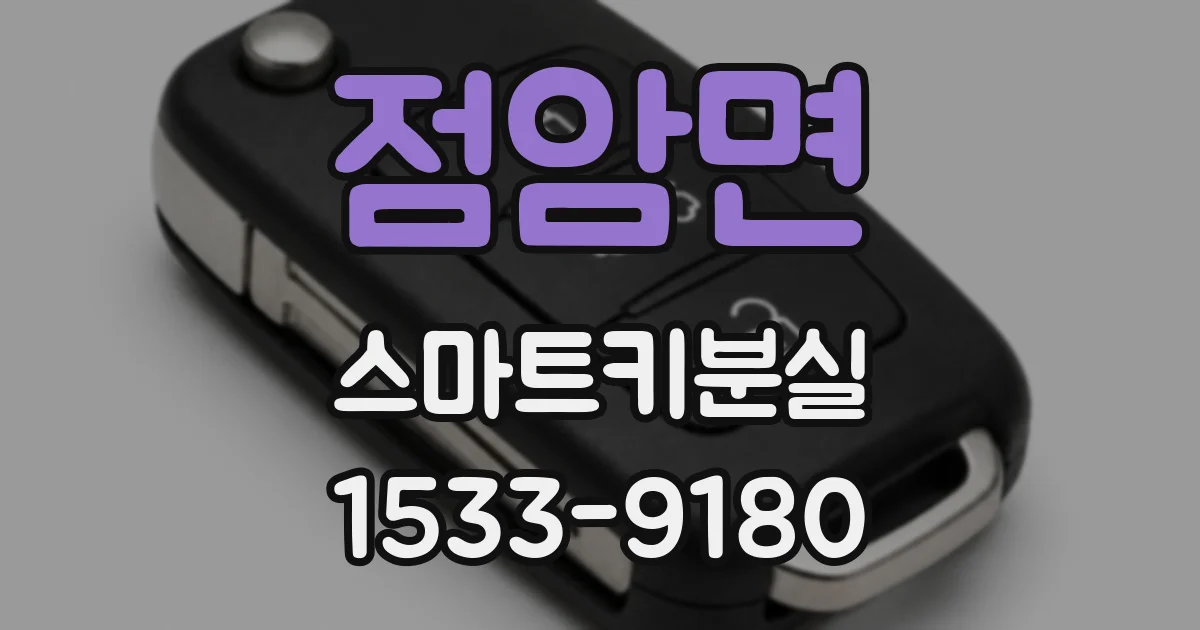 점암면 스마트키분실