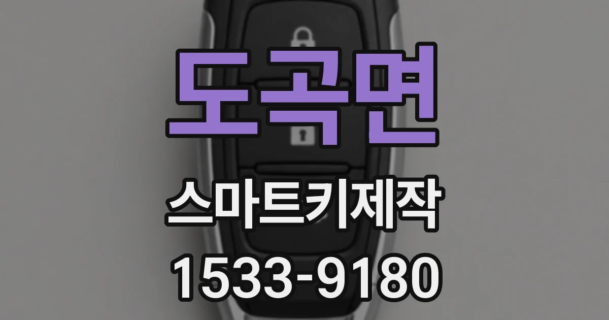 도곡면 스마트키제작