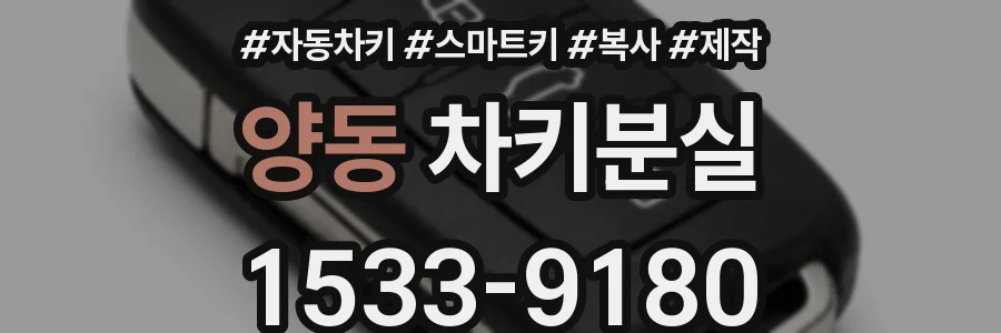 양동 차키분실