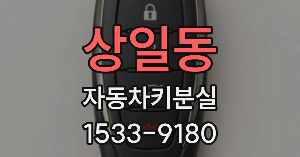 상일동 자동차키분실