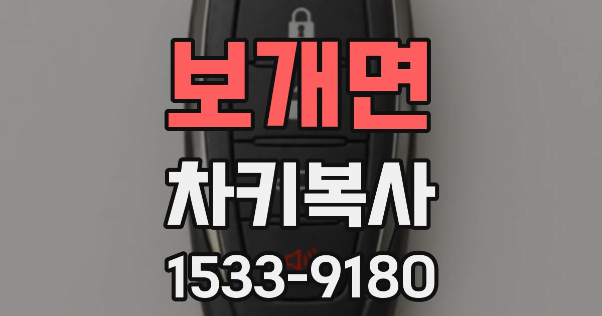 보개면 차키복사