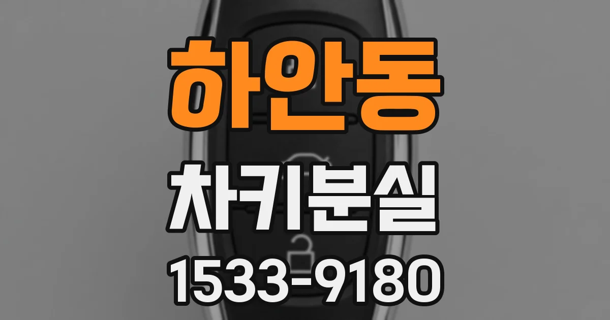 하안동 차키분실