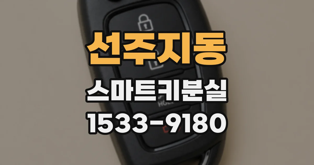 선주지동 스마트키분실