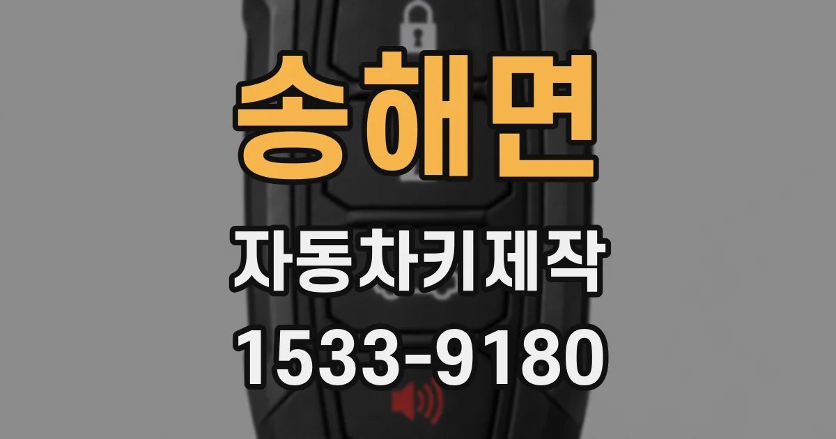 송해면 자동차키제작