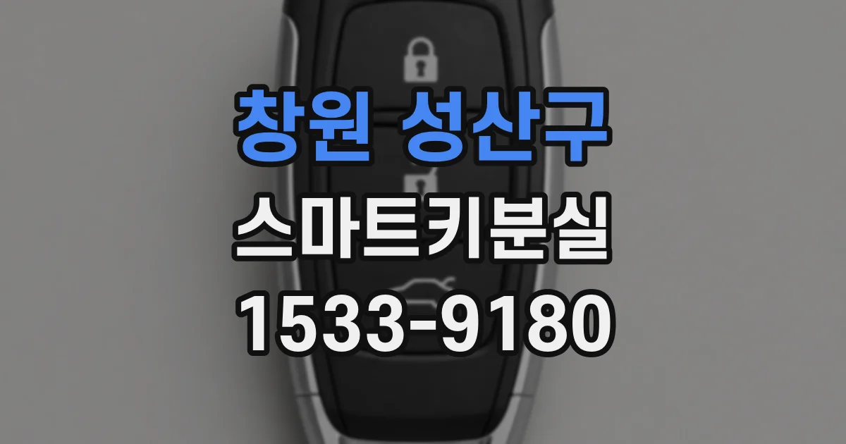 창원 성산구 스마트키분실