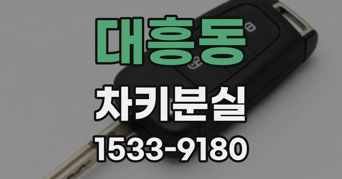 대흥동 차키분실