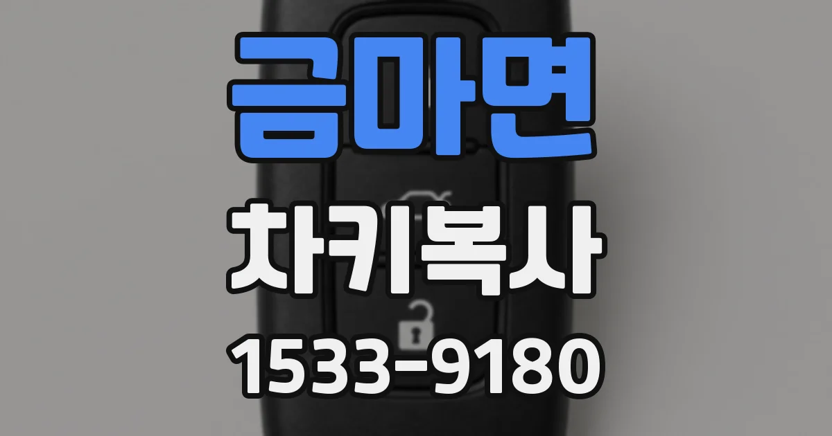금마면 차키복사