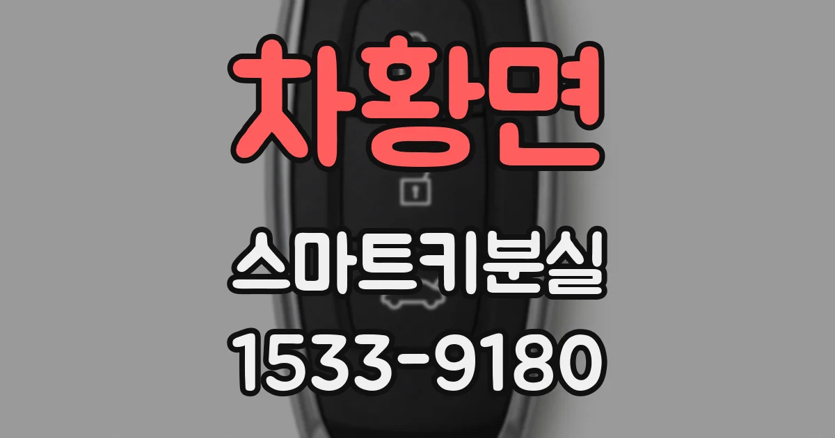 차황면 스마트키분실