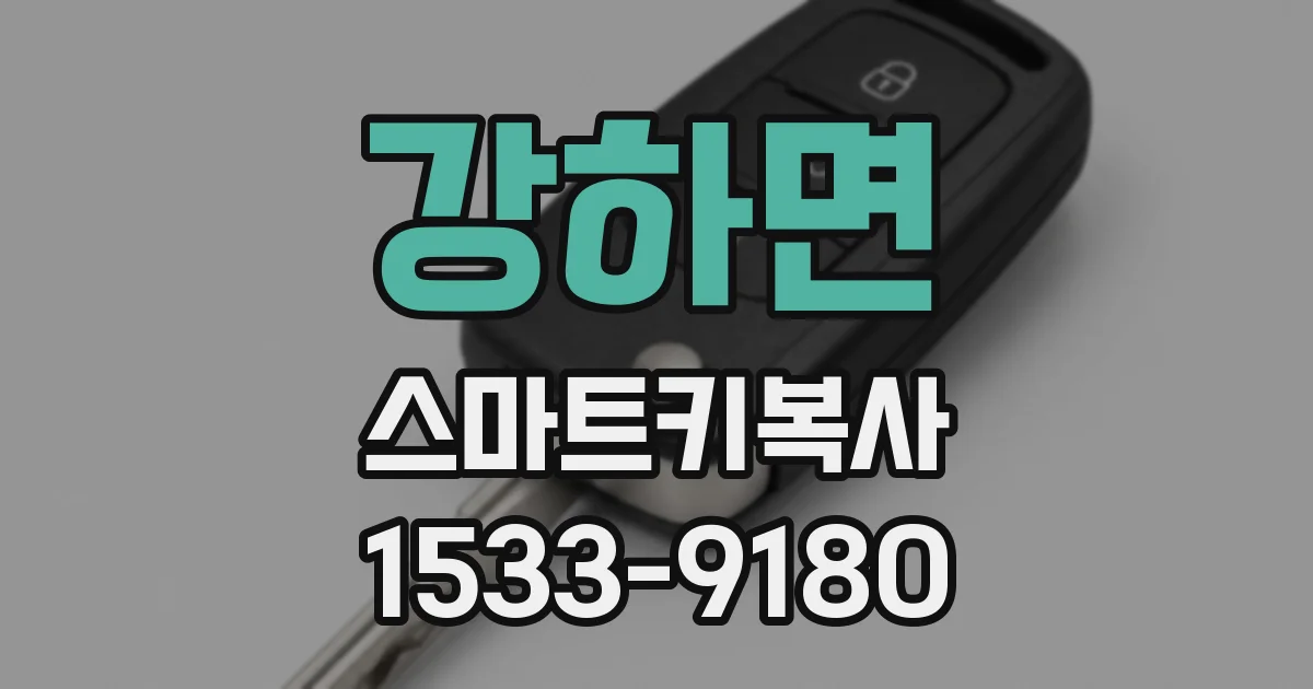 강하면 스마트키복사