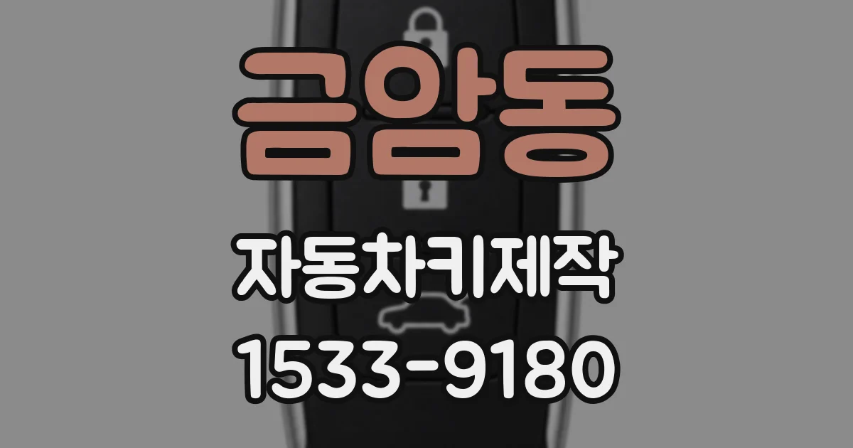 금암동 자동차키제작