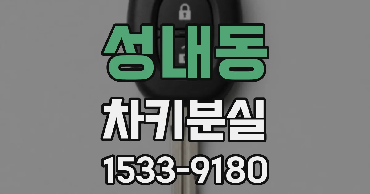 성내동 차키분실